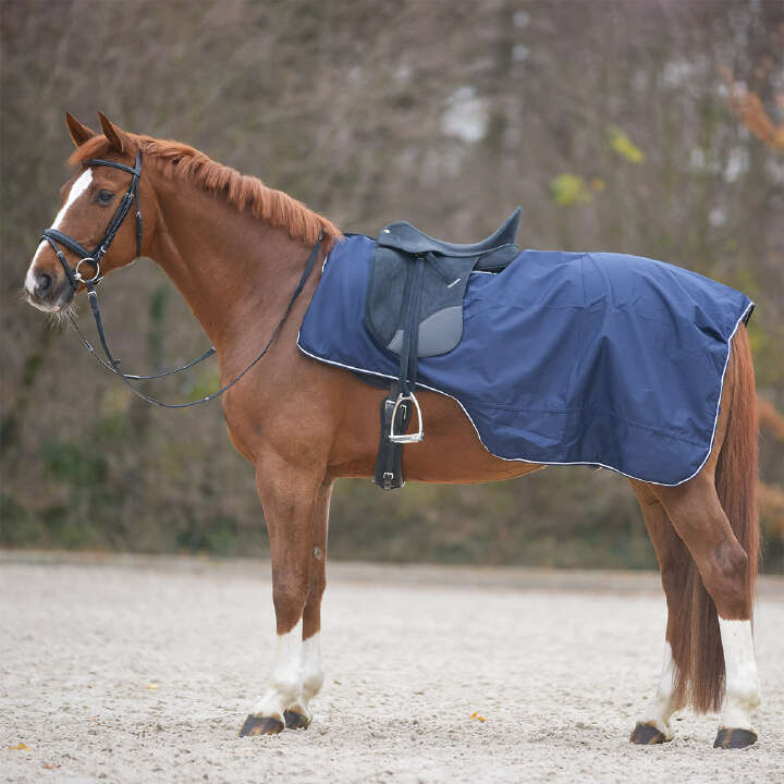 KANTRIE Regen-Ausreitdecke blau